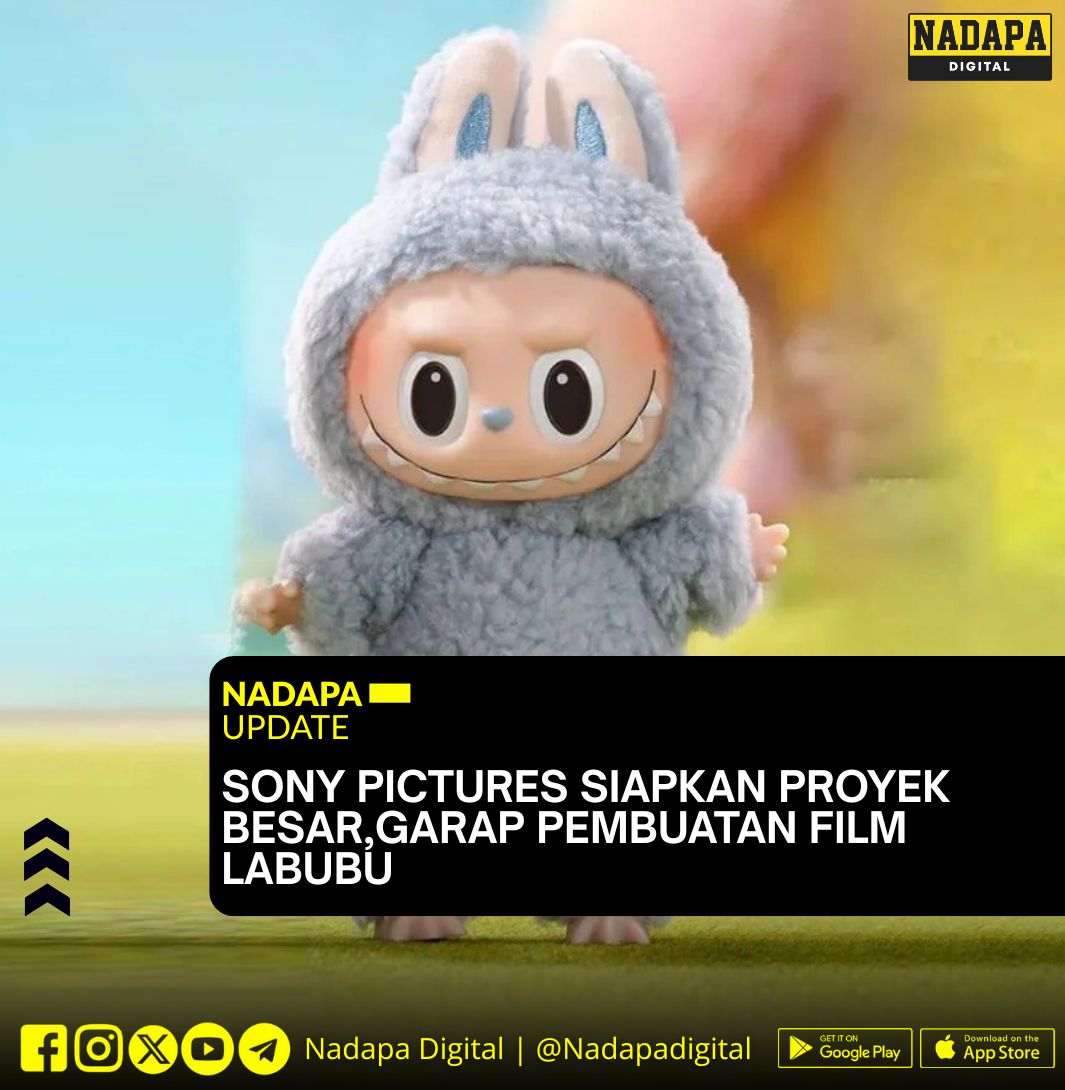 Nadapadigital's tweet image. Sahabat Nadapa Pecinta Labubu,Siap Siap Karena Garapan Film Yang Akan Di Buat Sony Pictures Masih Tahap Pengembangan.
Belum Tau Juga Film Ini Akan Di Adaptasi Dalam Bentuk Live Actions Atau Animasi.
Kalau Menurut Kamu?.

#labubu2025
#flashupdate
#newslabubu
#sonypictures