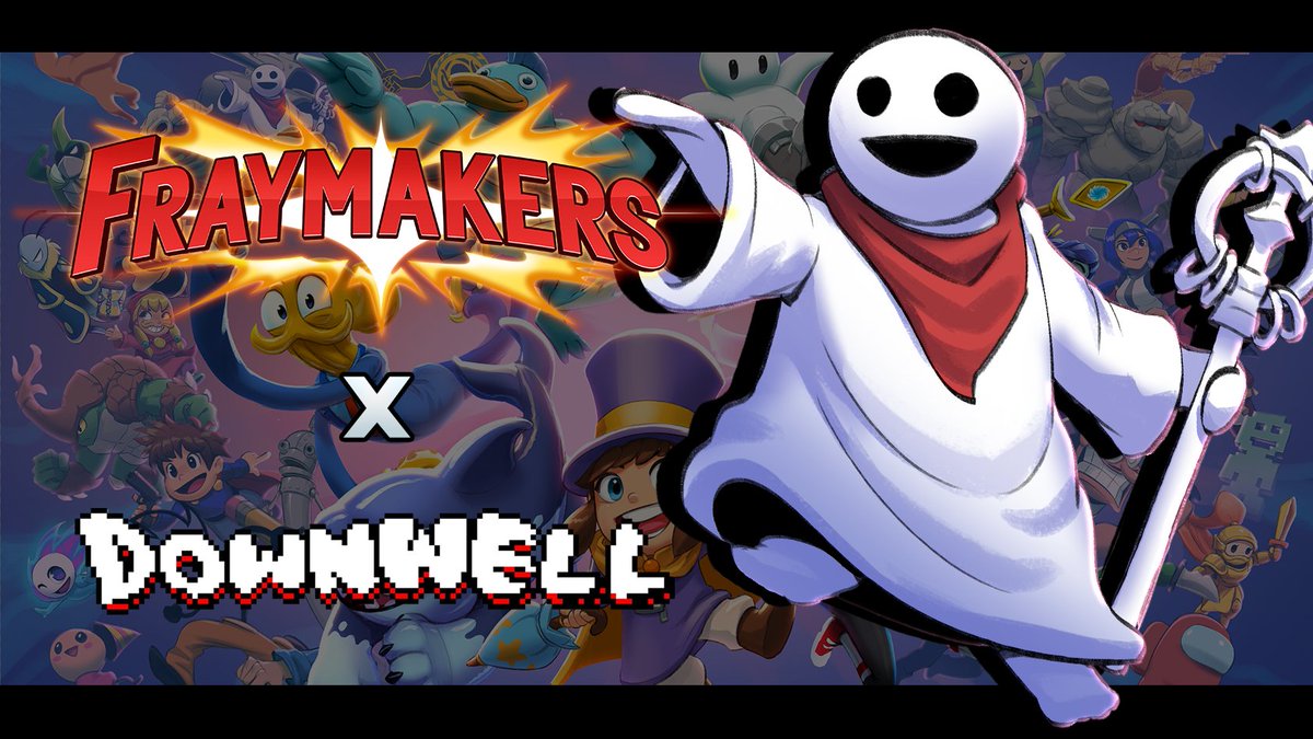 FraymakersGame's tweet image. Shopkeeper from Downwell joins Fraymakers as the 38th assist tomorrow! 🍙🔋💎