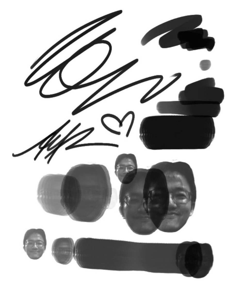 doga_bot123's tweet image. ずっと使ってた有能ブラシが知らない人の顔だった件について