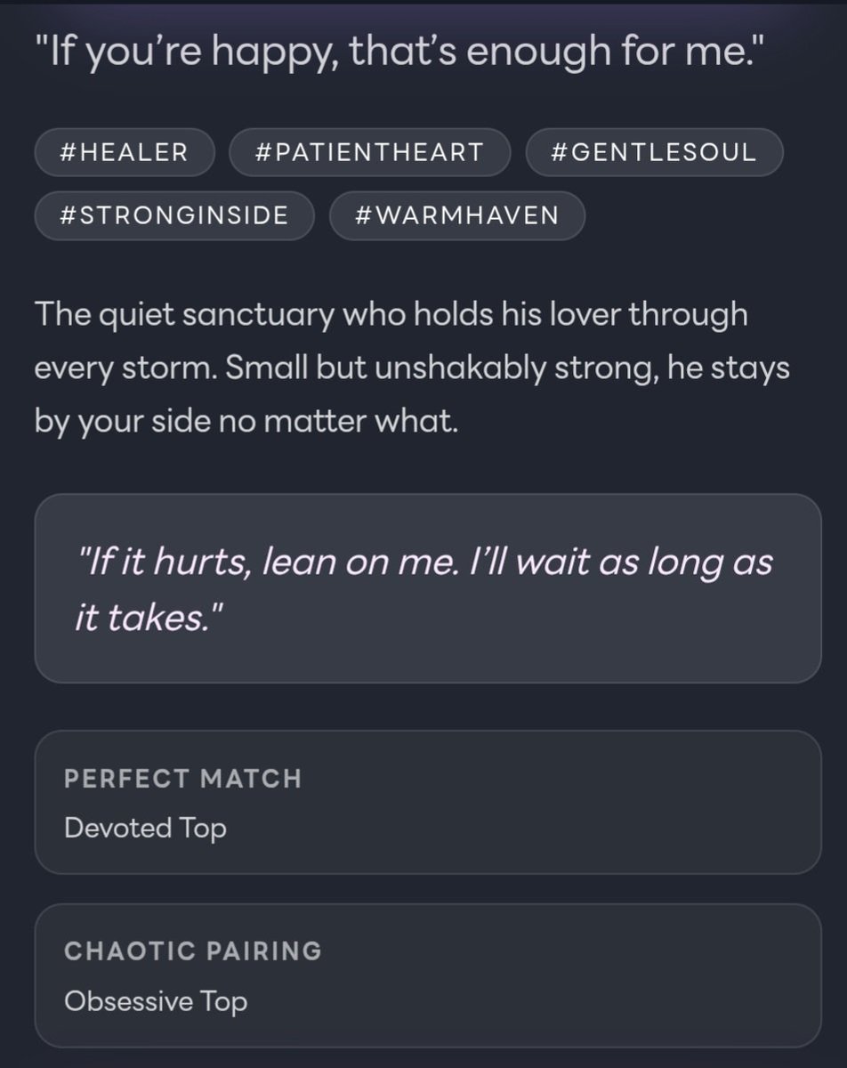 Koebra_VT's tweet image. BL Archetype quiz calling me out