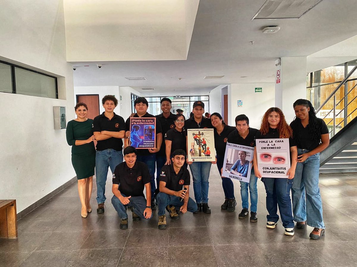 IST_TSA_CHILA's tweet photo. Ponle cara a la enfermedad, una campaña de prevención de enfermedades profesionales que se pueden adquirir en el ejercicio profesional de cualquiera de nuestras 15 especialidades.  Seguridad y Prevención de Riesgos Laborales, realizó esta campaña.
@Educacion_Ec  @EduSuperiorEc https://t.co/QdnZrJ5X7G