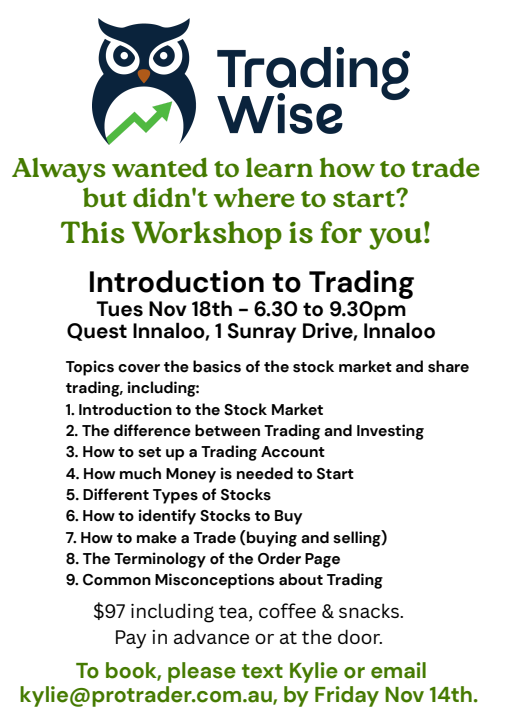 If you've ever wanted to trade but didn't know where to start....this is happening in Perth tonight!