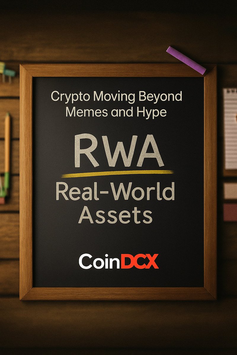 JatinWeb3's tweet image. 🧵 Thread: The Rise of Real-World Assets (RWA) — Crypto’s Next Big Wave

1️⃣ What’s Happening ?

Crypto is moving beyond memes and hype.

Real-World Assets (RWA) like bonds, gold, real estate are being brought on-chain.

This is becoming the strongest narrative of 2025.…