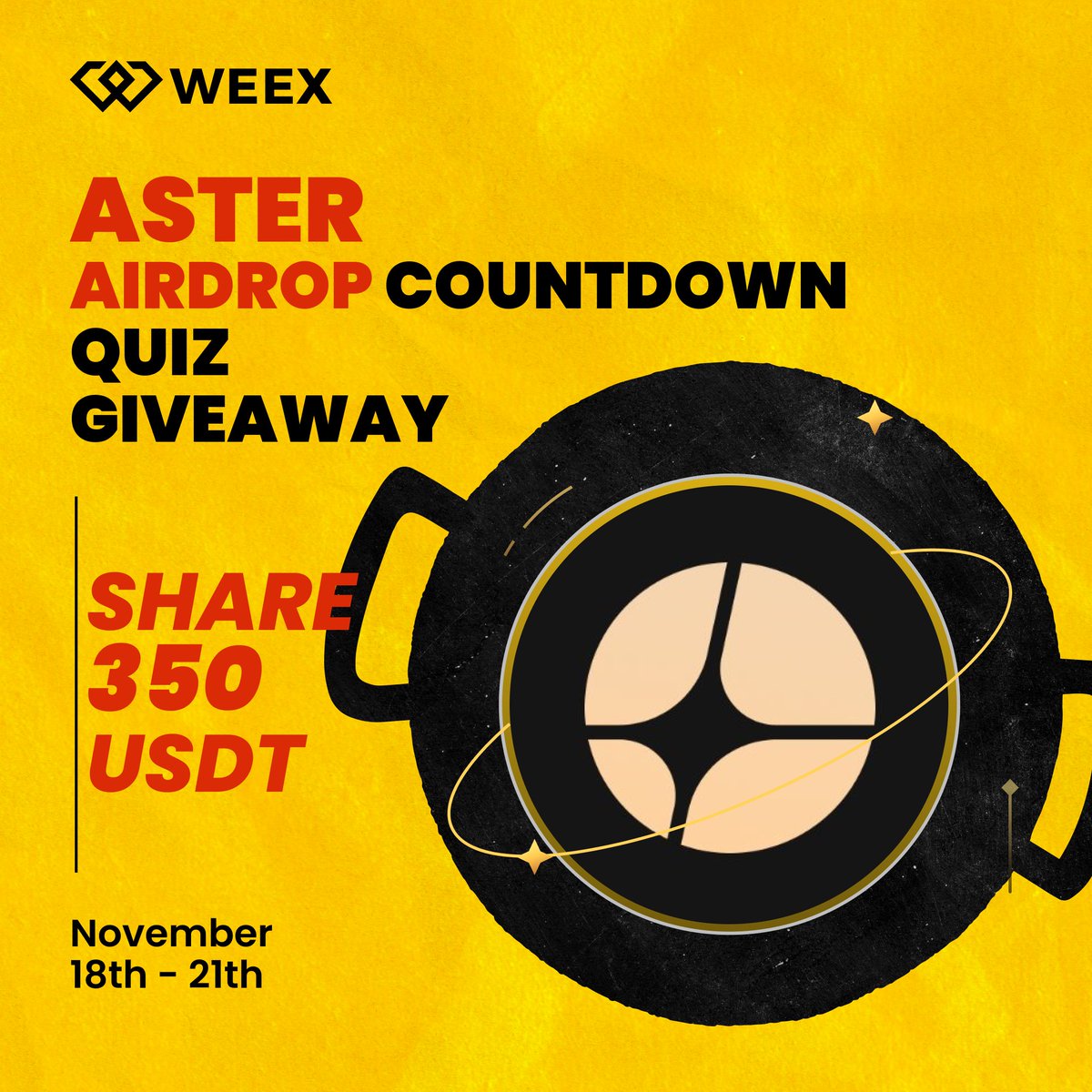 💭 WEEX x $Aster Quiz Giveaway! 

Can you explain $Aster like you’re talking to a 5-year-old? The simpler, the better, and the funnier!

To Enter:
❤️ Follow <a href="/WEEX_Official/">WEEX</a> x <a href="/Aster_DEX/">Aster</a> 
💬 Comment a “5-year-old version” explanation of what $Aster is
🆔 Add your WEEX UID

🎁 7
