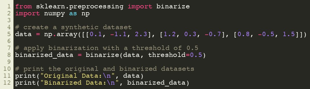 SciKitLearn's tweet image. Scikit-Learn binarize() for Data Preprocessing
sklearner.com/scikit-learn-b…

#SciKitLearn #DataScience #MachineLearning