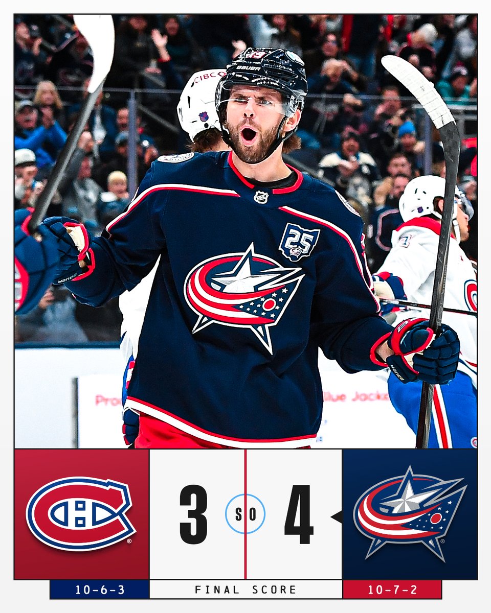 The <a href="/BlueJacketsNHL/">Columbus Blue Jackets</a> skate away with the extra point in the shootout! 💥
