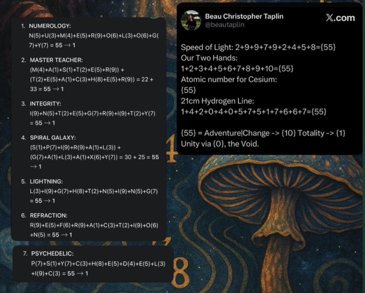 beautaplin's tweet image. {55} across Language and Physics Constants. Pythagorean Method.