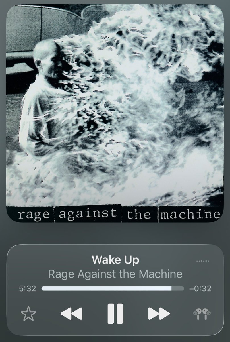 Did anyone else think Zack De La Rocha was screaming “Wanker!” when they first heard this track?

#RATM