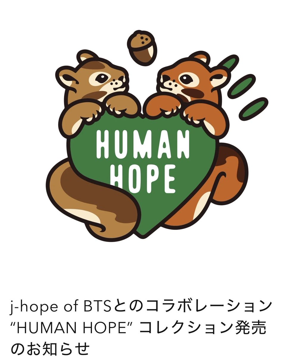 アイドル HUMANMADE HUMANHOPE CUSHION BTS jHOPE 相思相愛のタッグが