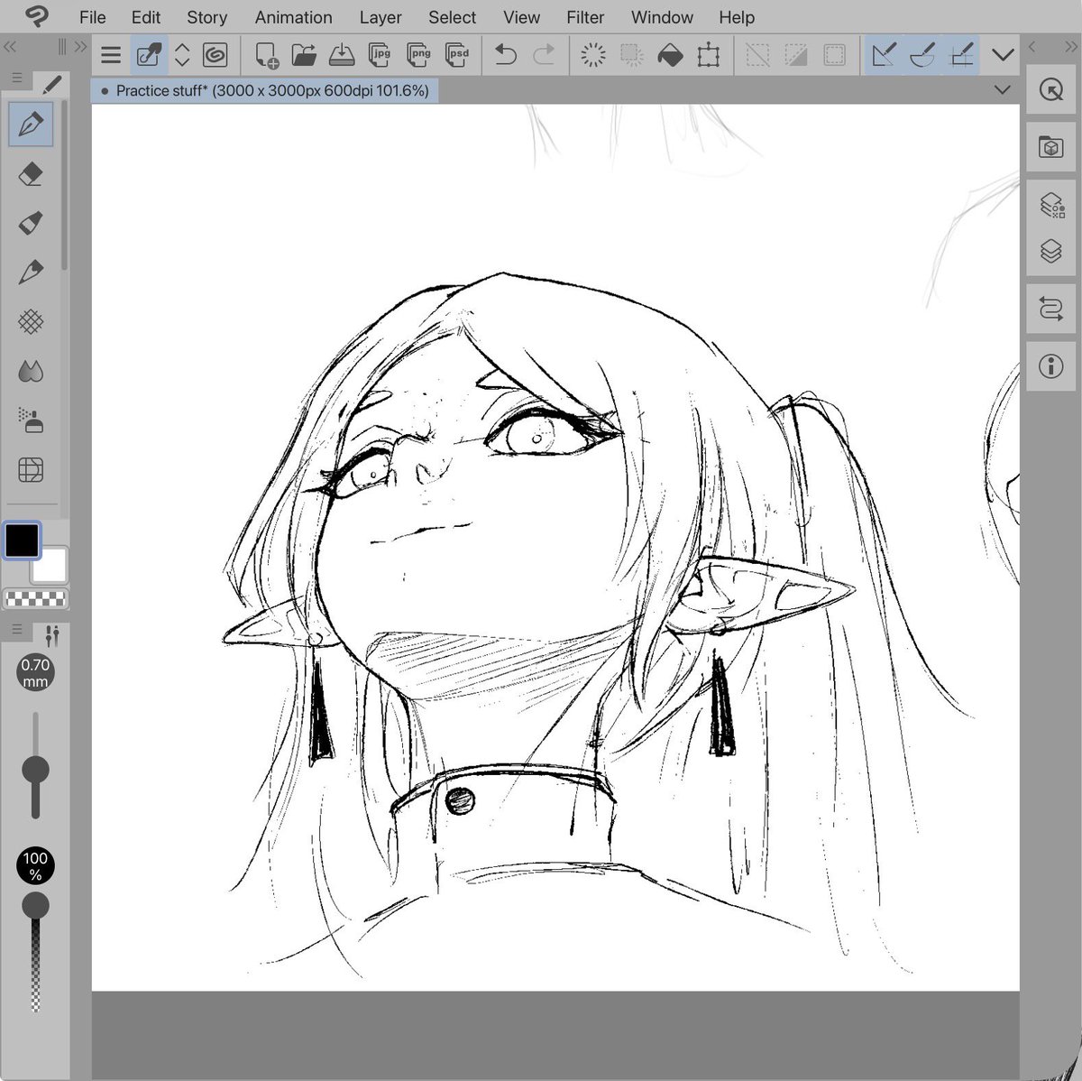 My take on the Frieren angle and this was def a challenge for me LMAO 

#frieren