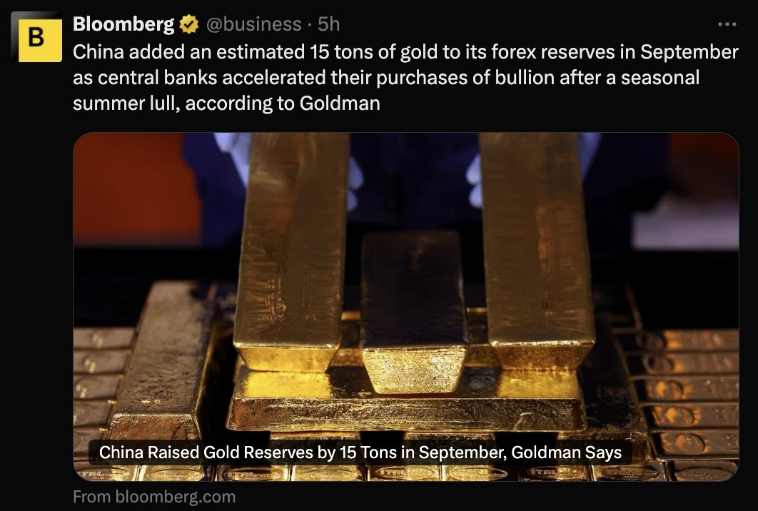 matrixdock's tweet image. We have seen a stronger USD across all asset classes since last week, driven by lower expectations for more Fed rate cuts.

The sovereign demand trend remains unchanged, which continues to be a major driver of the gold bull market.