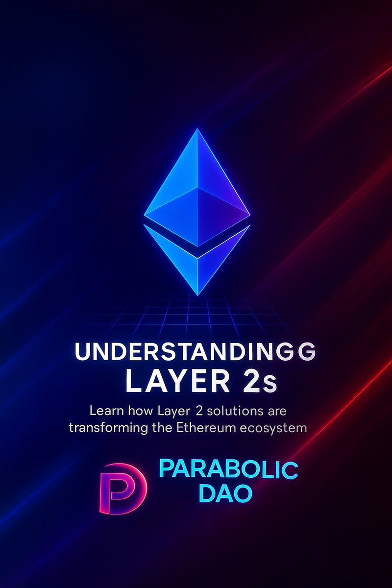 0xParabolicDAO's tweet image. 🚀 Layer 2 solutions are unlocking a faster, cheaper, and more scalable blockchain future.
From rollups to sidechains, L2s are transforming how users interact with decentralized networks and we’re here to make learning seamless.
Parabolic DAO &quot;Learn, Grow, Evolve.&quot;
#Layer2