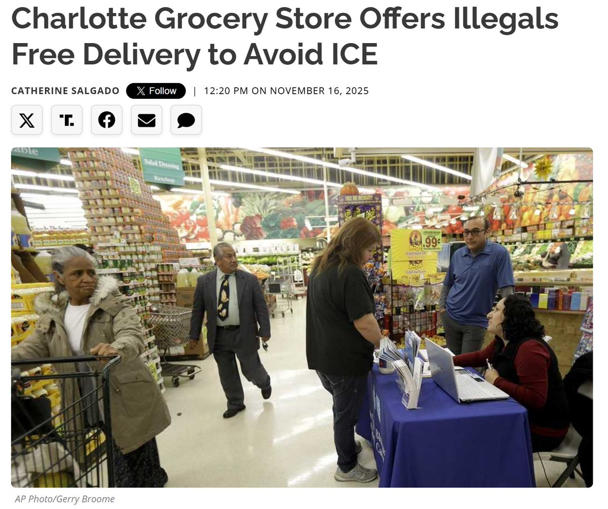 When will grocery stores offer something free to American citizens?  You got to wonder about loyalty.  Not only our their American customers footing the tax bills for illegals, I am sure they are paying more for their groceries so the store can provide a free service to illegals!