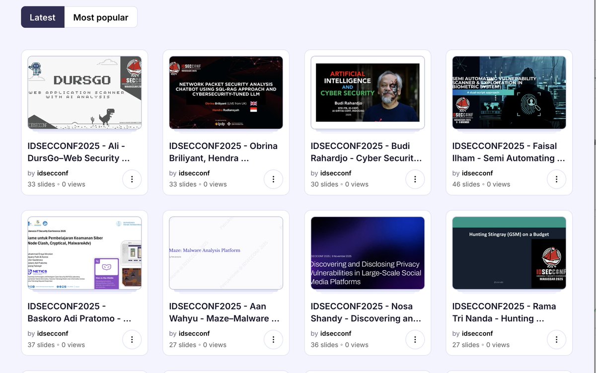 IDSECCONF tweet media