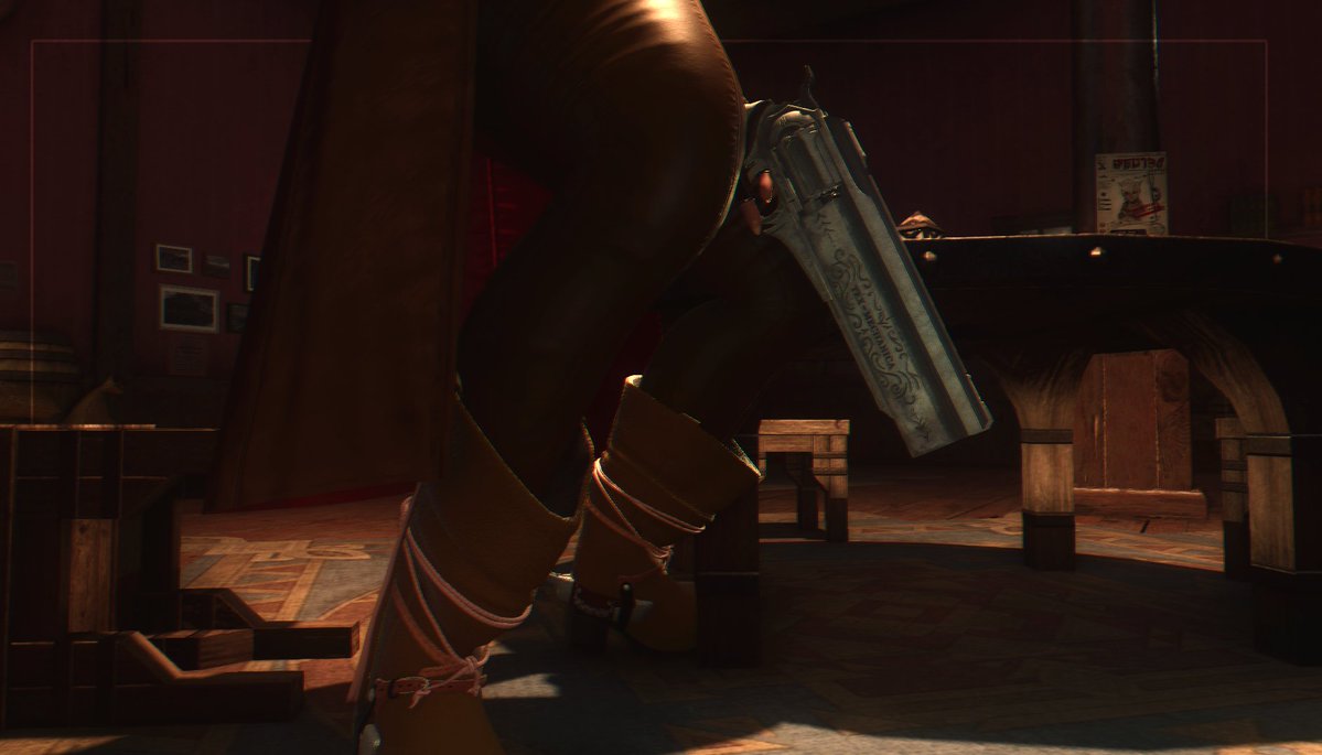 I get it now... i didnt imagine those revolvers could be so freaking heavy... and this thing is not even loaded. I cant imagine carrying those faster reloaders around <a href="/MiniSimpTB/">Mini Simp 🤠</a> . Also, i think i need a smaller gun too...