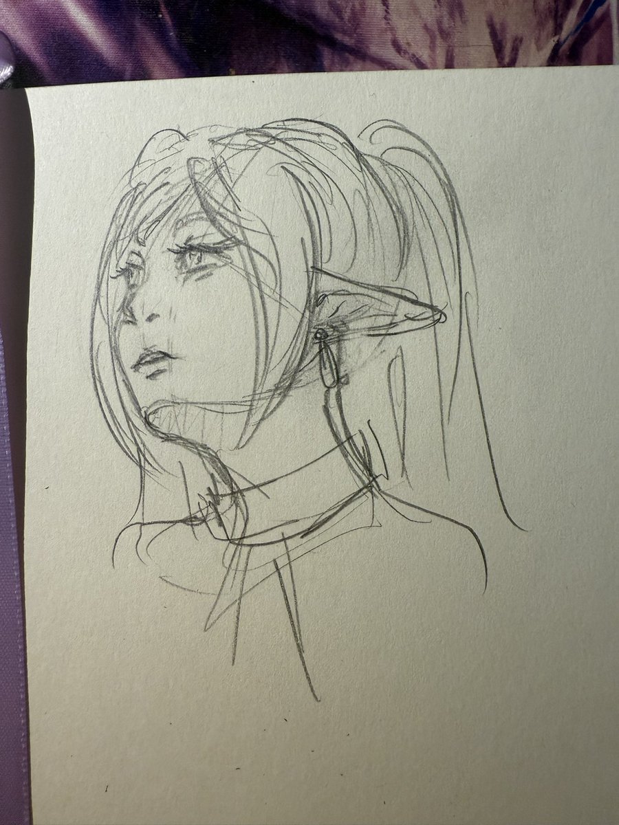 I haven’t watched Frieren but I’ve seen it all over my twitter of everyone drawing this angle because it went viral.  I wanted to try too. So uh enjoy?