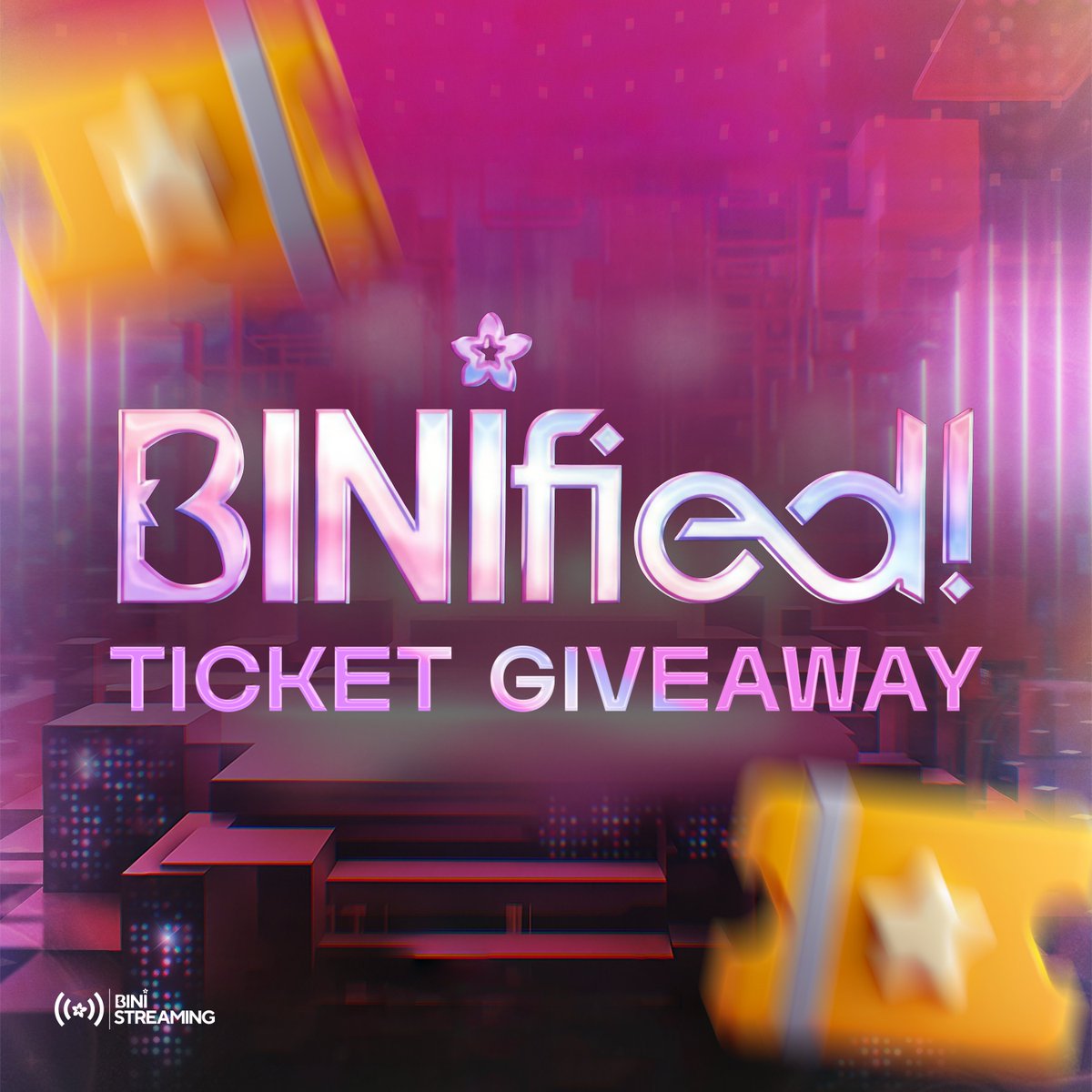 BINI_StreamTeam's tweet photo. Help us increase BINI's numbers and our listener count on Stationhead—and let us help you attend BINIfied! 🌸💗🔥

Join us as we stream BINI's discography on Stationhead for a chance to be one of three lucky winners, each receiving one (1) GenAd ticket to BINIfied alongside additional pocket money that you can use for food or transpo, all thanks to our generous sponsor! 🎶🎫

Check out the giveaway mechanics below. The deadline for entries is November 22, 2025, at 11:59 PM (PHT), and winners will be announced on or before November 24, 2025.

Tune in via browser:
🔗 https://t.co/AykatTqvSs
🔗 https://t.co/Vx9TucVmcQ

Or through the app:
📱 Search for "Blooms" or "binistreamteam"

📌 NOTE: Stationhead requires a Spotify Premium or Apple Music subscription.

Giveaway for other platforms will be happening soon. Stay tuned! 👀

#UnifiedinBINIfied
#BINI @BINI_ph