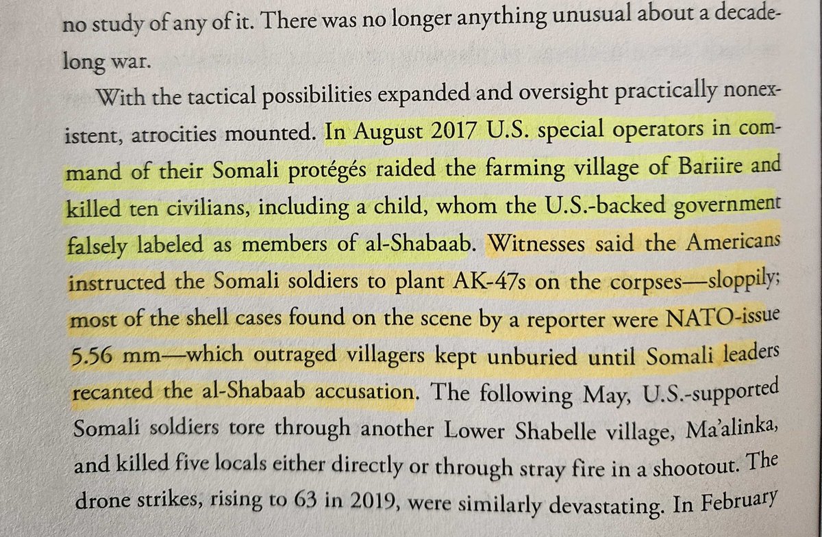 Standard operating procedure. This is how American special forces under JSOC routinely behaved in Somalia and elsewhere since their Global Wars of Terror began. So it's no surprise their Somali proxy forces act as they were taught to. x.com/adancabdulle/s…