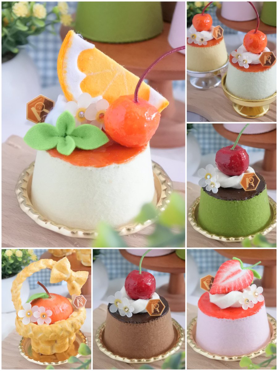 フェルトでスイーツを作っています🪡
11/29-11/30に開催される、 #魅惑のプリン展 に参加させていただくのでプリンたくさん作りました🍮♥

SpecialThanks▷ <a href="/Lupopo_cafe/">*LUPOPO cafe&gallery* 三軒茶屋の糖質オフのケーキ専門カフェとハンドメイドのお店</a>