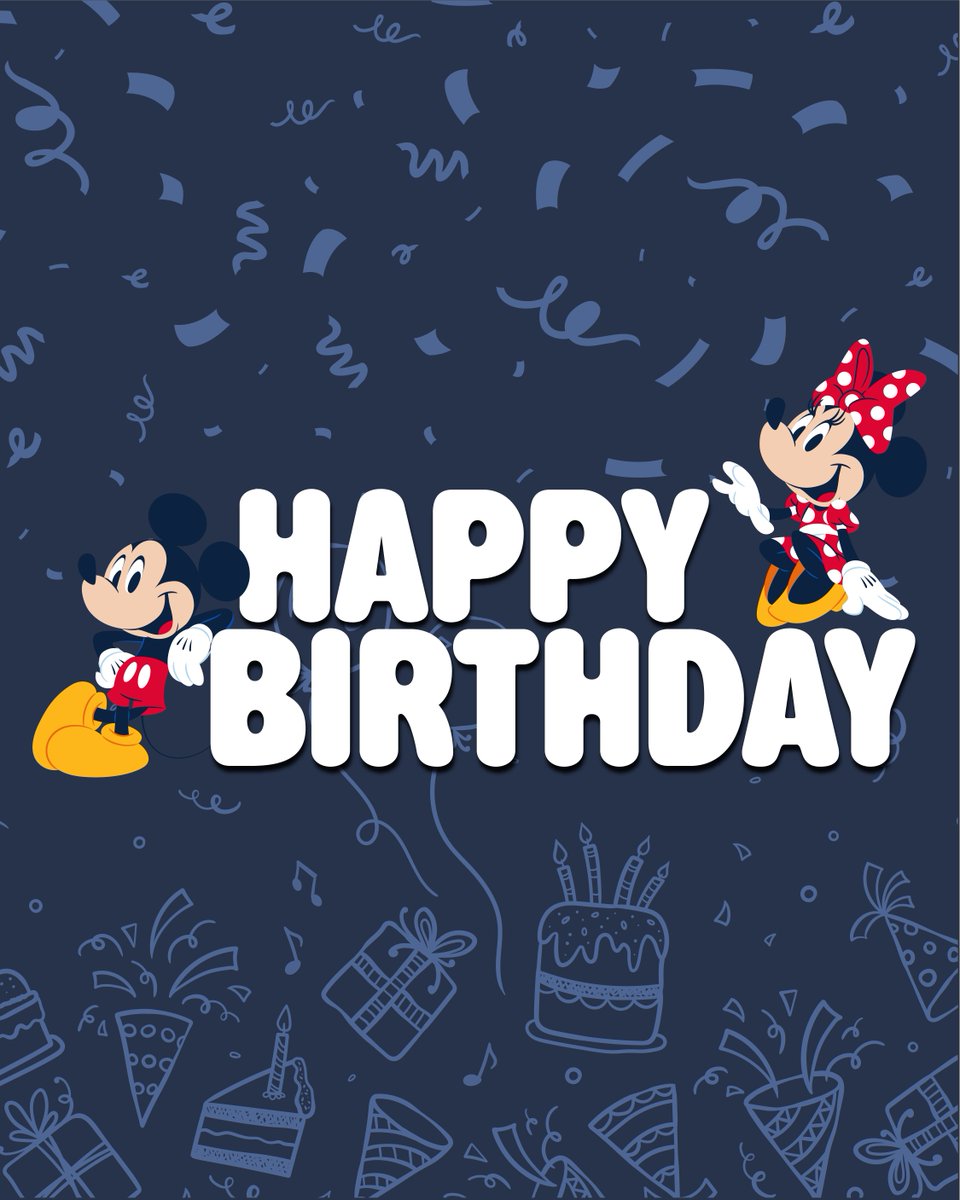 Oh boy! We have a big birthday today 🎂 Happy Birthday to Mickey and Minnie 🎉🥳