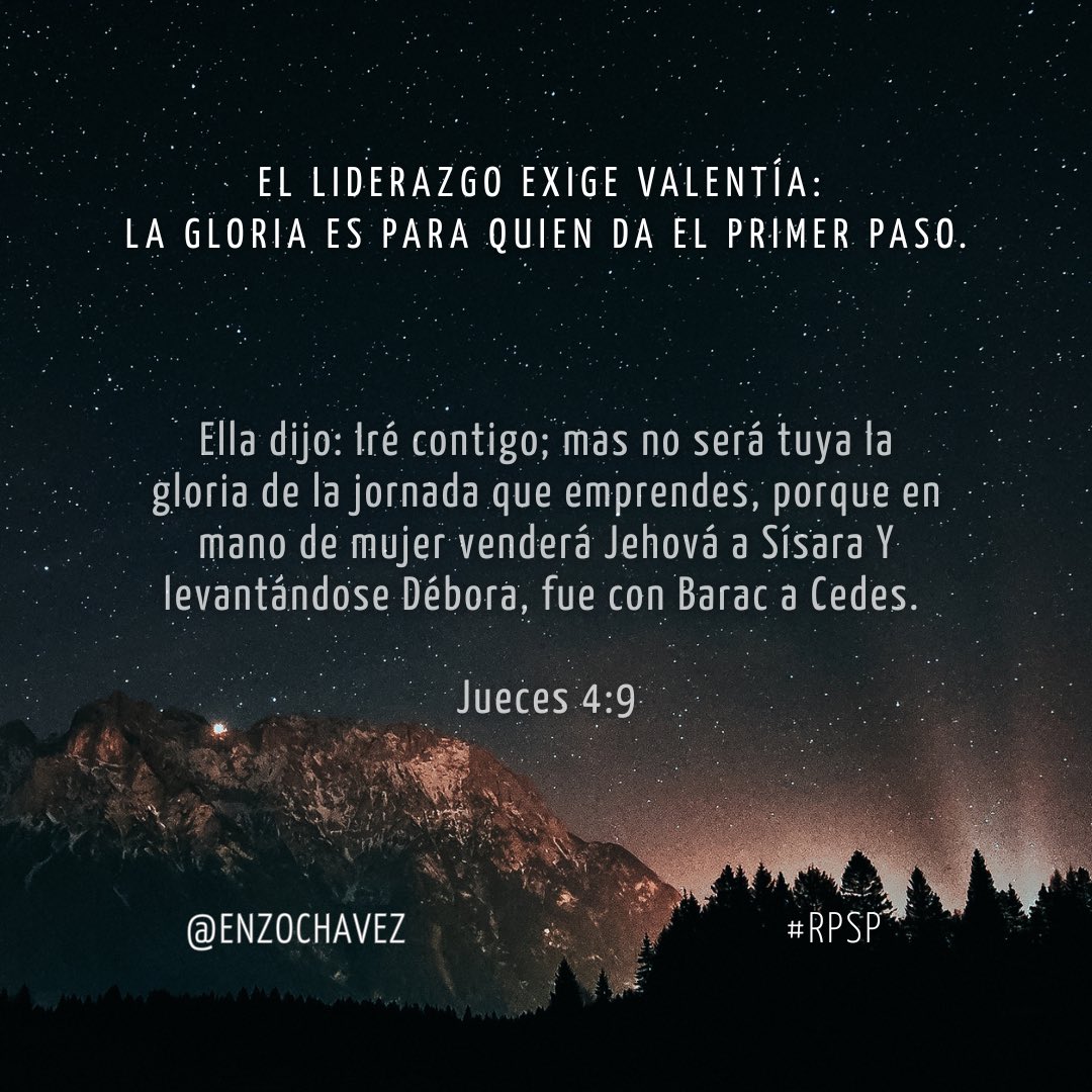 Jueces 4
En la obra de Dios, la gloria es para quienes obedecen con fe. Cuando el líder vacila, Dios levanta a otro dispuesto. La victoria siempre será del Señor, pero la honra puede pasar a manos inesperadas. Da el paso, confía, actúa y permite que Dios te use con poder.
#rpsp
