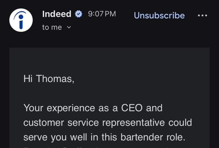 len0killer's tweet image. Got the job market right where I want it