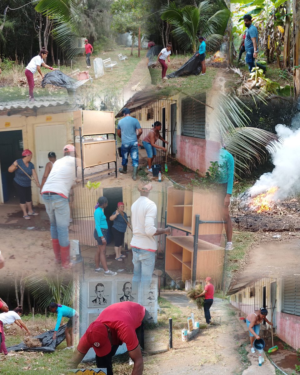 moraimaperaza4's tweet photo. Intensa jornada de trabajo en la limpieza de locales y chapea de áreas en el Campamento de Pioneros "Amistad con los Pueblos" #secundariabasicaijv @EducacionIJ @CubaMined https://t.co/8TZkjaSepn
