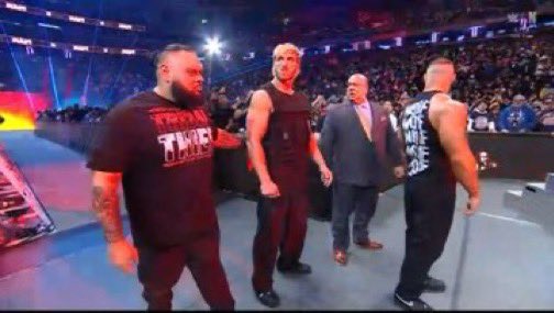 UCEYSPECT's tweet image. The official teams for the men&apos;s 2025 Survivor Series War Games match...

Roman Reigns 
Jimmy Uso 
Jey Uso 
CM Punk
Cody Rhodes

vs.

Brock Lesnar 
Bronson Reed
Bron Breakker
Logan Paul 
Drew McIntyre 

THIS IS STACKED 🔥

#WWERAW
#SurvivorSeries