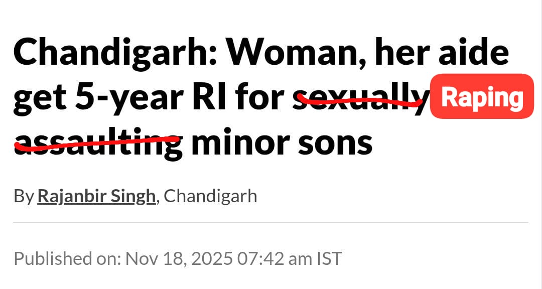 #FemaleRapist no. 55

Woman separates from Husband 
Steals custody of Sons
Starts relationship with different Man
Teams up with him &amp; RAPES her own SONS

Mother who Rapes and sexually abuses her own sons should be hanged till death.