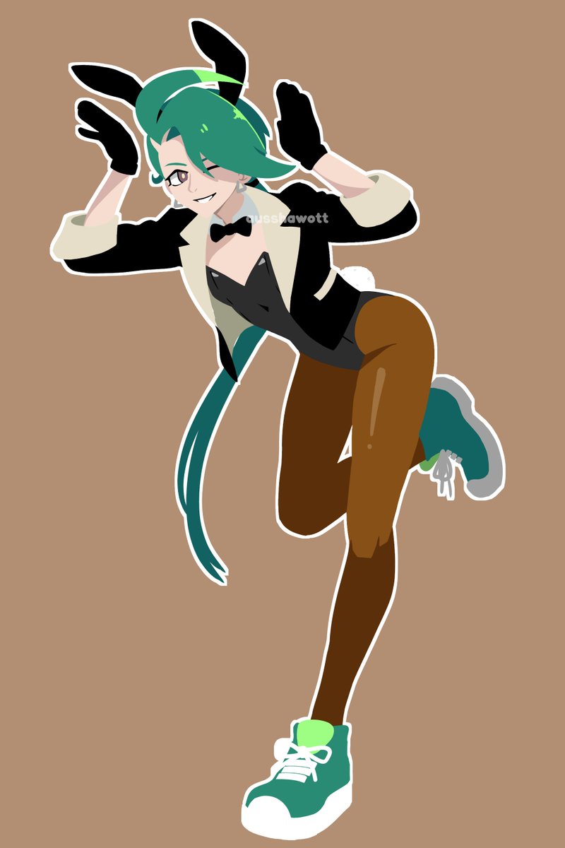 ausshawott's tweet photo. cm, revisiting this bunny suit Rika design https://t.co/CXlxGMunI4
