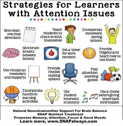 SNAP4ADHD's tweet image. 🌟 Tips for learners with attention issues:

- Clear instructions
- Check-ins
- Movement
- Breaks
- Timers
- Fidgets
- Visual aids
- Flexible seating
- Games
- Hands-on
- Interests
- Chimes

Share tips! 💬👇

#AttentionIssues #LearningStrategies #InclusiveEducation #FocusAndLearn