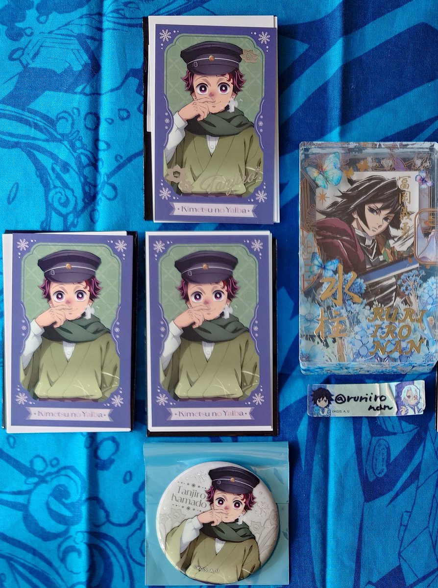 鬼滅の刃 ufotable AGF2025 冨岡義勇 缶バッジ アクスタ チェキ 交換/譲渡】鬼滅 ufotable AGF 2025 Early Winter 缶バッジ チェキ風