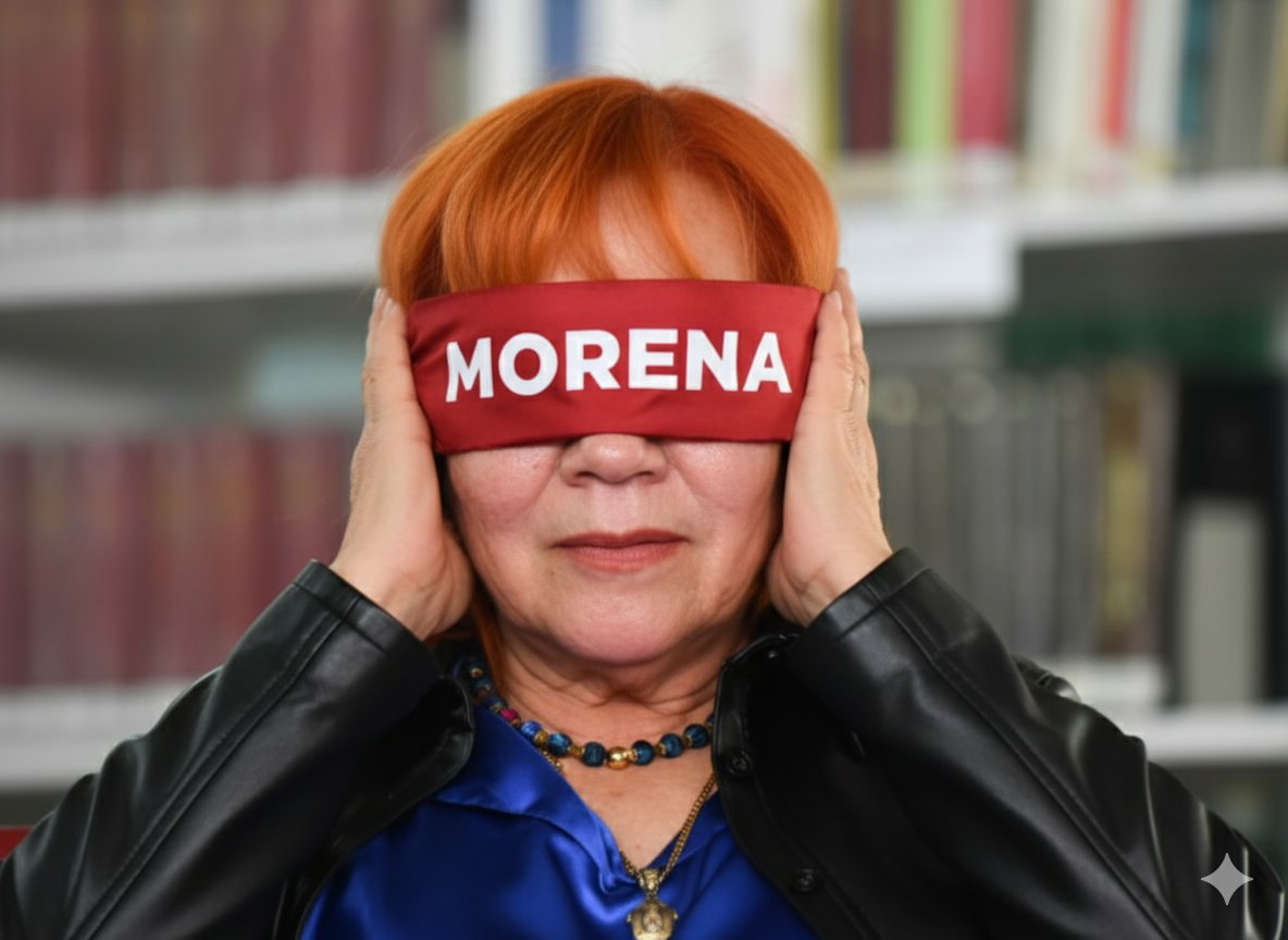 rthur013's tweet image. Mientras tanto la CNDH de Rosario Piedra Ibarra...