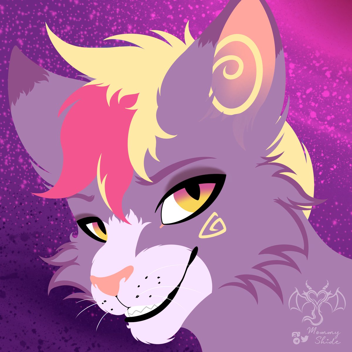 Here's another detailed lineless icon for a client over on Telegram. I loved the colors of this cutey! ♥ Such a pleasure doing it! ♥

#furry #furryart #furryartwork
