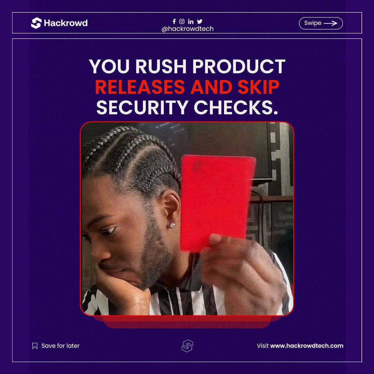hackrowdtech's tweet image. You rushed the update…
And your system gave you a red card immediately. 😭⚽

Next time, test before you ship.
Hackers don’t play fair, but we do. 🔐🔥

#CyberSecurityCruise #Hackrowd #PenTesting