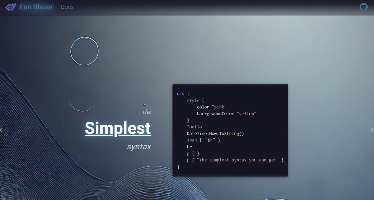 slaveoftime1's tweet image. dotnet new --install Fun.Blazor.Templates::4.2.0

Released to use #dotnet 10. #fsharp #blazor
slaveoftime.github.io/Fun.Blazor.Doc…