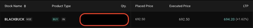 VCPSwing's tweet image. Added #BLACKBUCK @ 692.5 with 676 as SL with 0.4% RPT 

100% + RVOL in Initial Few mins !