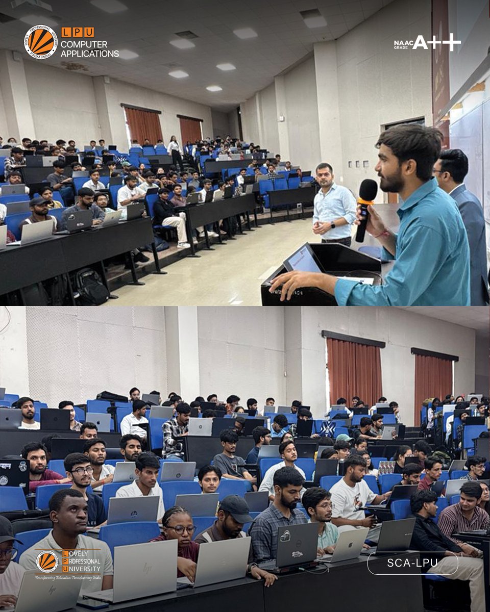 LPUComputerApp's tweet image. Bridging the gap between classroom and industry!
Students gained real-world exposure during the Web Development &amp;amp; Digital Solutions Workshop by Mr. Rahul Maina.
#SCA #LPU #IndustryConnect #WebDev #DigitalSkills #TechLearning #InnovationAtLPU