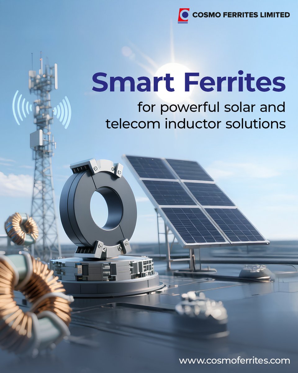 Cosmo_ferrites's tweet image. Optimized magnetic performance
Low power loss across frequencies
High reliability under thermal stress
Ideal for inductors, transformers, and EMI suppression components
We’re proud to support global innovation through materials engineered for tomorrow’s power challenges.