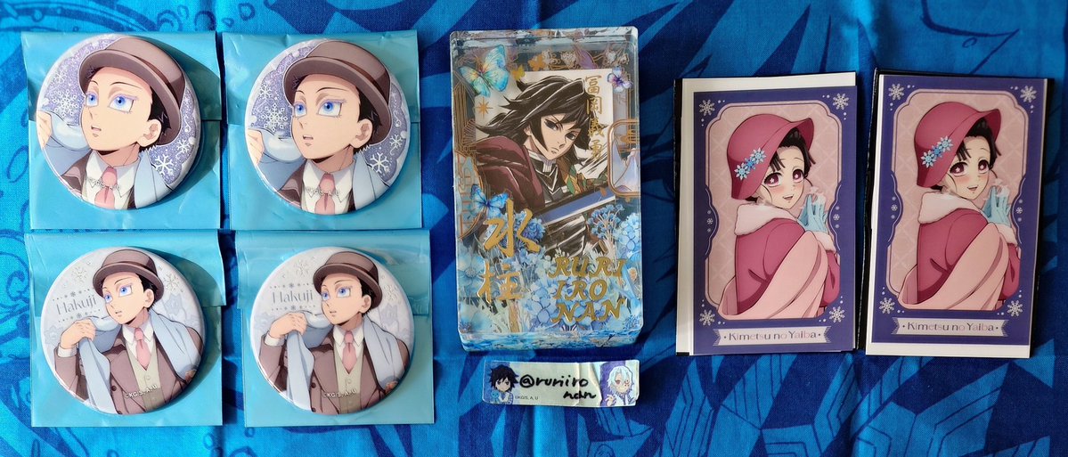 交換/譲渡】鬼滅 ufotable AGF 2025 Early Winter 缶バッジ チェキ風