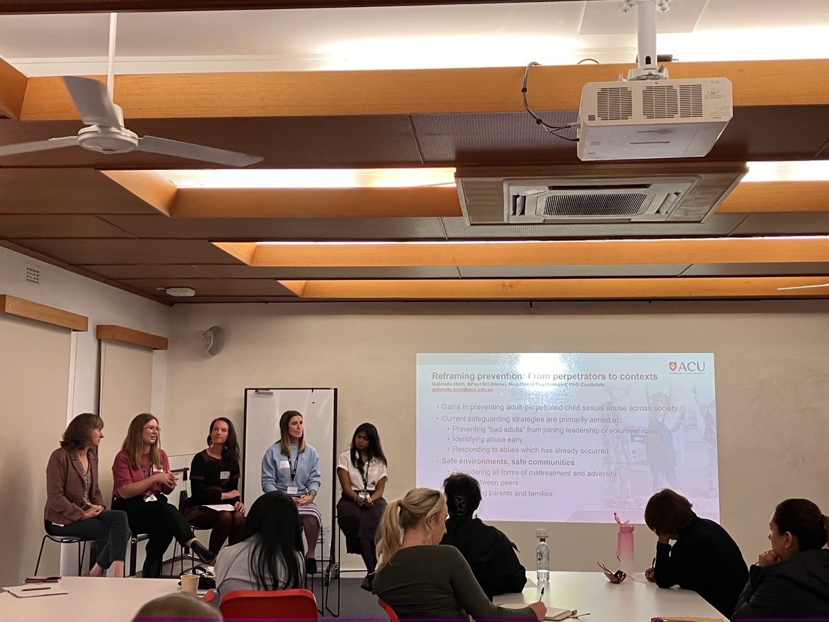 HigginsDaryl's tweet image. Incredible ⁦⁦@ACU_ICPS⁩ PhD students and graduates presenting on their findings and implications for service providers at our 20th anniversary conference in partnership with the ACT Govt.
