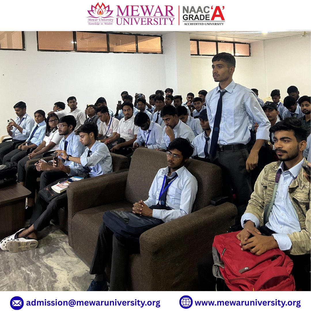 universitymewar's tweet image. The Faculty of Engineering &amp;amp; Technology organized an insightful #GuestLecture today under the Value Added Course “Digital Empowerment: Building Online Presence and Smart Skills for the Future.”

#MewarUniversity #DigitalEmpowerment #SmartSkills #Engineering #AI #FutureSkills