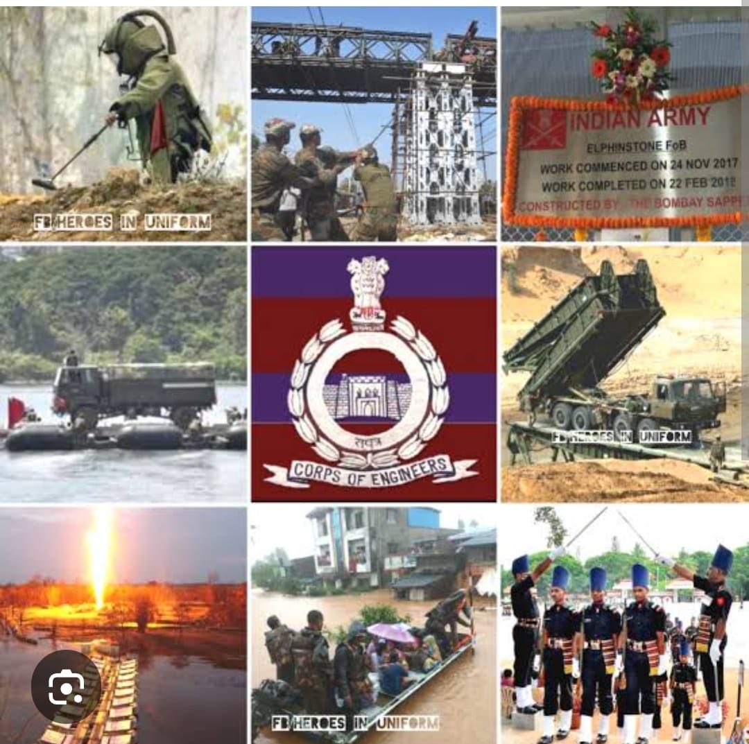 bhushan_gyan's tweet photo. “सर्वत्र”
Greetings and best wishes to All Ranks, #Veterans and Families of Corps of Engineers on the occasion of Corps Day - wishing greater laurels
#IndianArmy
#CorpsEngineers https://t.co/eIQnXgPjTP