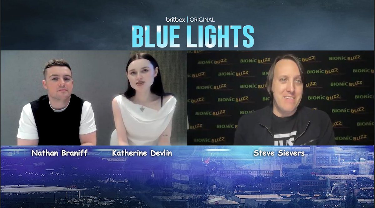 BionicBuzz's tweet image. Bionic Buzz® interviewed #KatherineDevlin (“Annie Conlon”) and #NathanBraniff (“Tommy Foster”) from the hit @BritBox_US series #BlueLights. We talked about where their passion for acting began, what drew them to portray police recruits, what their characters will face in Season…