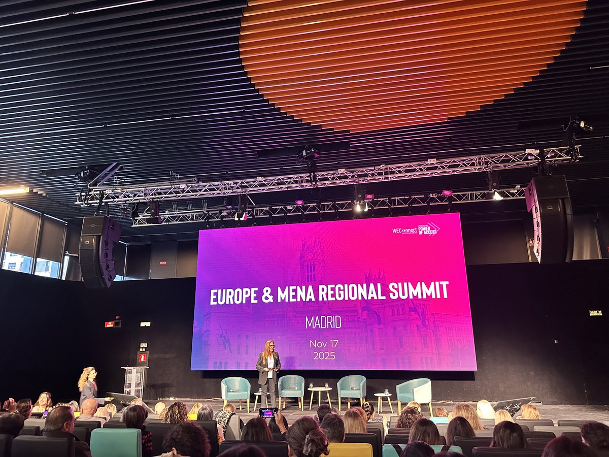 RuthRVachon's tweet photo. Jour 1 #WEConnect Europe–MENA Summit à Madrid!
Ateliers, panels, rencontres B2B : la délégation canadienne (Québec + Ontario) connecte, apprend et crée de nouvelles opportunités pour les femmes entrepreneures.
Heureuses d’être ici!
#MissionMadridParis2025 #RFAQ #MAIA #Paro https://t.co/VwKNDXU98b