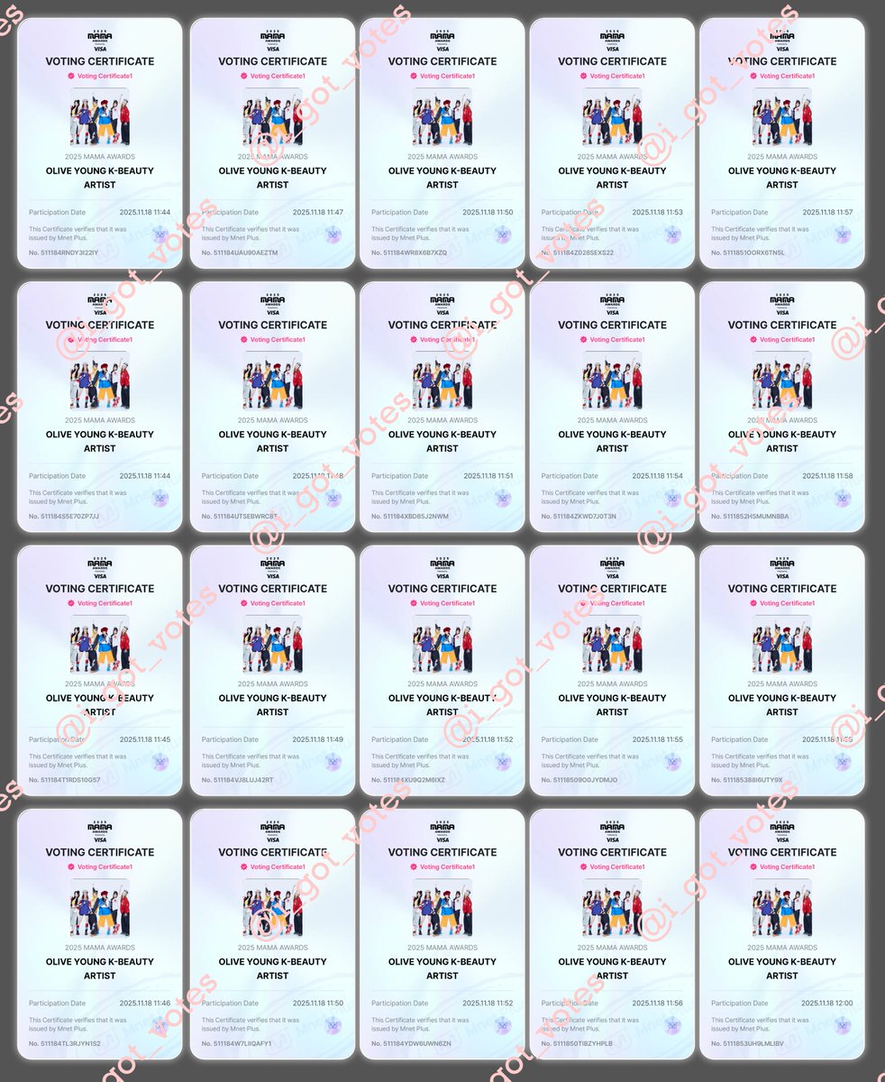 🎁 MNETPLUS GIVEAWAY 🎁
🗳️ OLIVE YOUNG K-BEAUTY ARTIST

Congratulations!!! 
40 votes for #BABYMONSTER

Thank you all for participating! 🖤