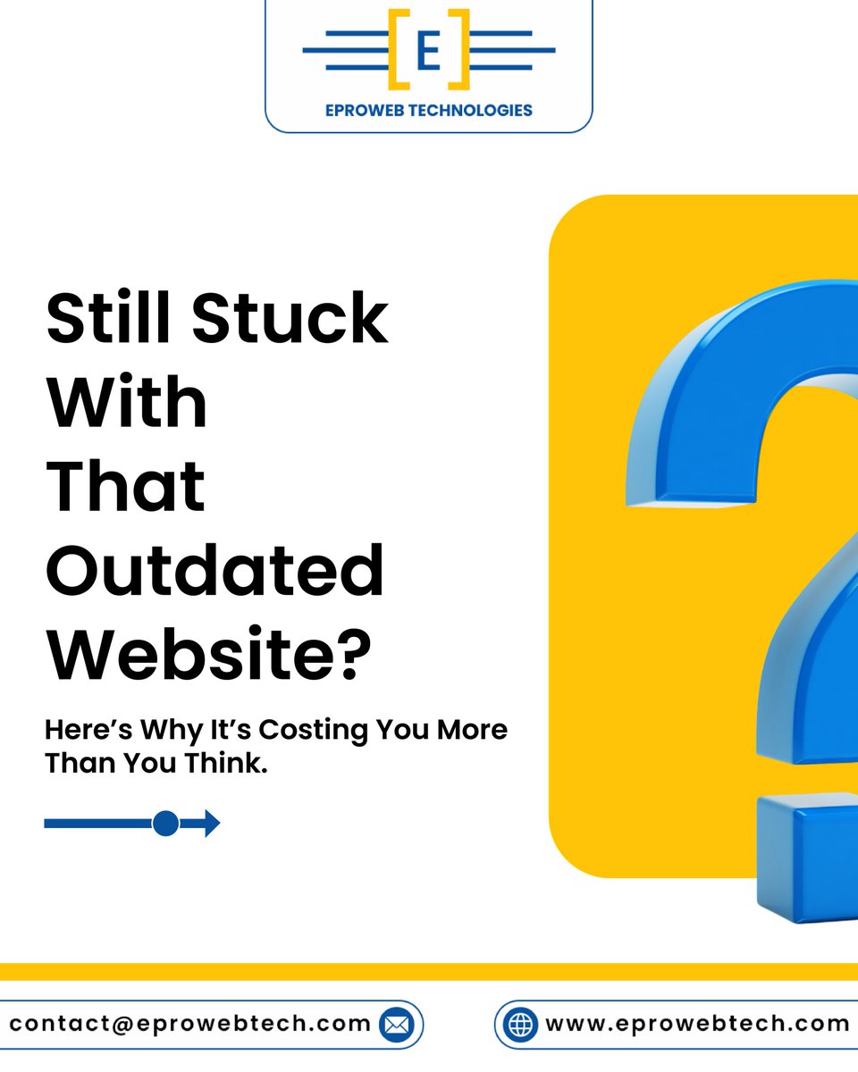 eprowebtech's tweet image. Transform your ideas into powerful digital experiences with Eproweb Technologies. From websites to apps to marketing - we build, grow, and scale your brand the smart way. 🚀

Let’s create something that works for your business.

#Eproweb #DigitalSolutions #WebDevelopment