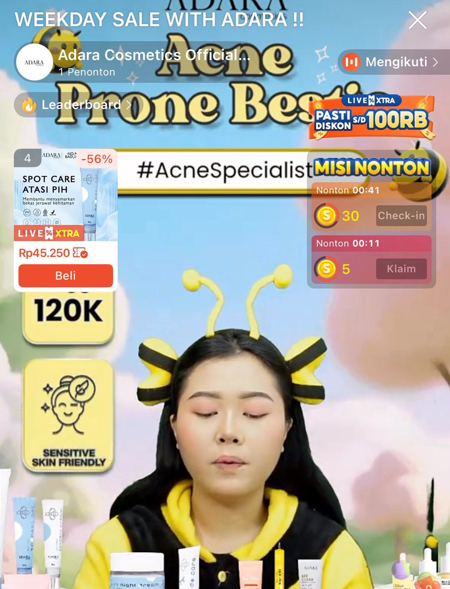 Adara_ID's tweet image. 🤩WEEKDAY SALE WITH ADARA‼️✨
Di hari rabu ini Lagi banyak diskon di live shopee adara yuk buruan cek shopee kita sekarang ‼️✅ 

⬇️⬇️⬇️
s.shopee.co.id/2B797H91pF