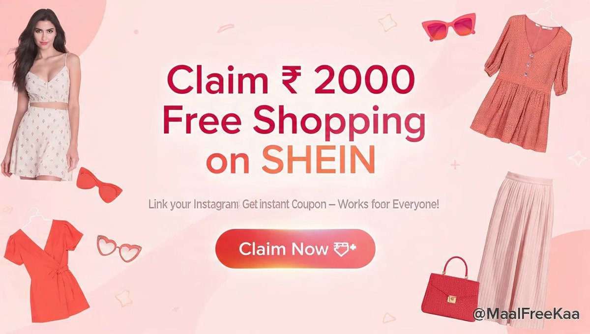 Sheincouponnew's tweet image. 50% Off SHEIN Coupon Codes &amp;amp; Discount Codes
Don’t miss out on trending discounts 💸 #sheincoupon #sheincouponcode #sheindiscountcode #sheincoupon2025 #sheinsale #sheindeals
