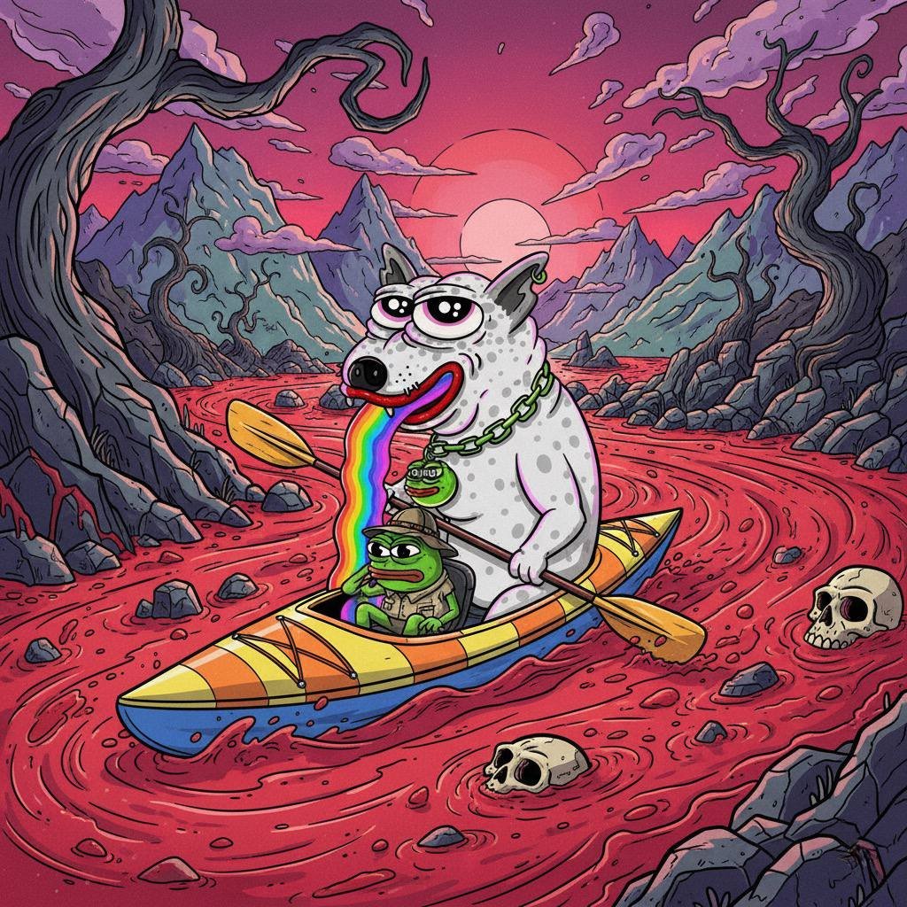 cc8cto's tweet image. The Journey into the neon sublime.🌠🌈🛶